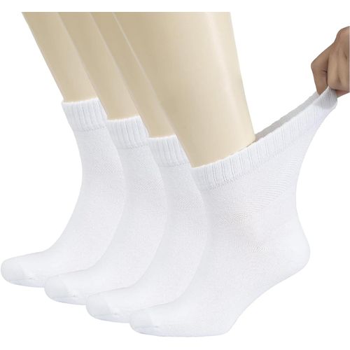 Shiba-Lot De 4 Paires De Chaussettes En Coton Doux Pour Homme Diabétique Fabriquées En Turquie[4472]