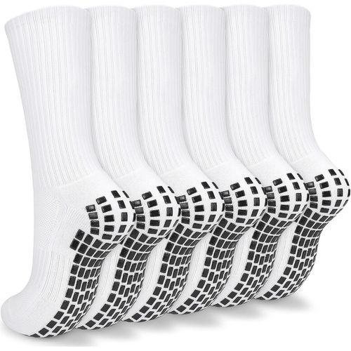 Shiba-Lot De 3 Paires De Chaussettes De Football Antidérapantes Pour Homme - En Coton - Pour La Course À Pied, La Marche, La Rando[4478]