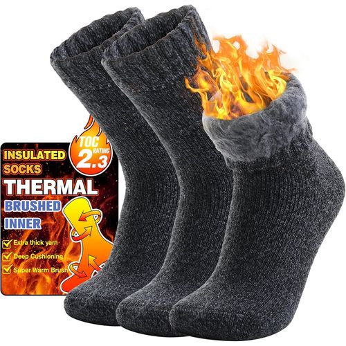 Shiba-Chaussettes Chaudes Femme Homme 36-42/42-46, Chaussettes Chauffante Hiver Épaisses Thermiques Cadeau Pour Femme 3 Pairs[3517]