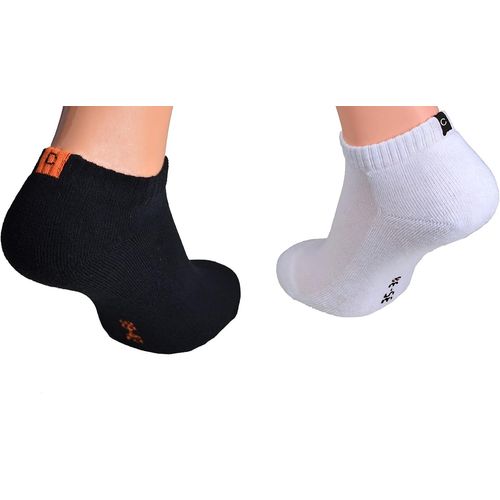 Shiba-6 Ou 12 Paires De Baskets De Sport Ou Chaussettes Courtes Avec Semelle Éponge En Noir Et Blanc Pour Hommes Et Femmes[4169]