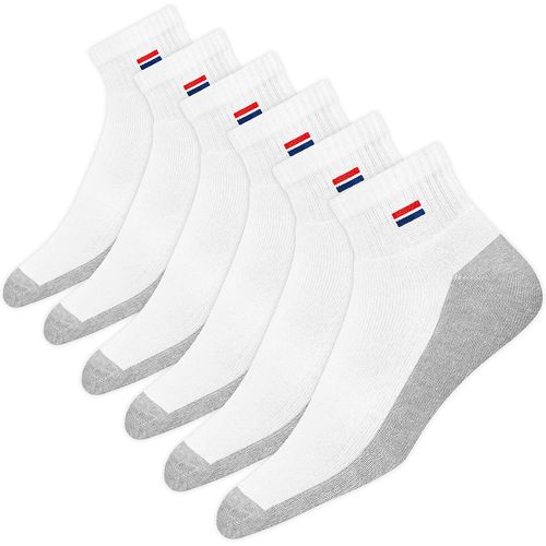 Shiba-Chaussettes Homme Sport Coton Coussin Quart Long - Lot De 6 Paires Chaussettes Courtes Unisexe[211]