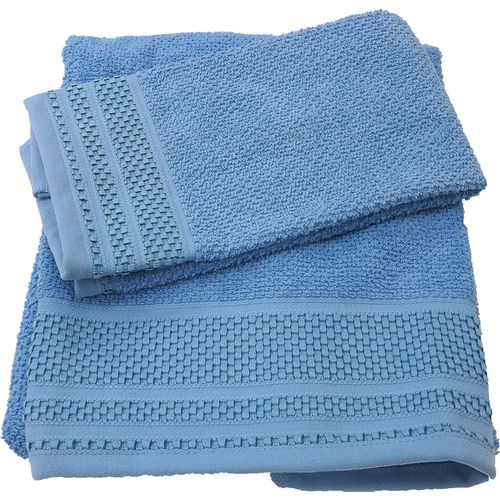 Shiba-Gim 64418 Serviette Avec Invité En Coton Bleu[4115]