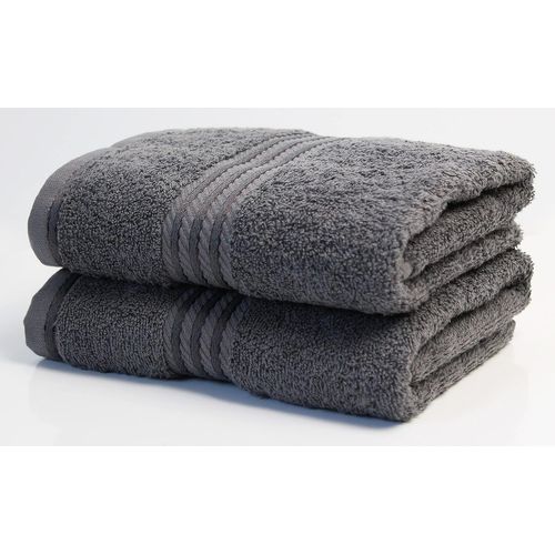SHIBA-Lot de 2 serviettes de toilette pour salle de bain Gamme Supreme 500 g/m² Coton égyptien super doux Absorbant et séchage rap[4