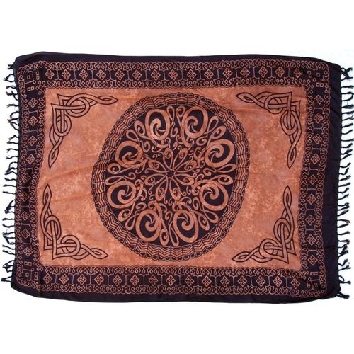 Shiba-Bali Batik Sarong, Tenture Murale, Jupe À Langer, Robe Sarong, Serviette De Plage, Unisexe, Beige, Synthétique, Taille : Tai[8