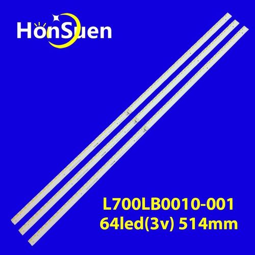Barre de bande de rétroéclairage LED, LeTV Max 70, L700LB0010, GK0387, 01CVB058A003 Guitare 695D3GW80T, LK695D3LA18, FOXCONN L700LB0010-001, Nouveau, 3 pièces