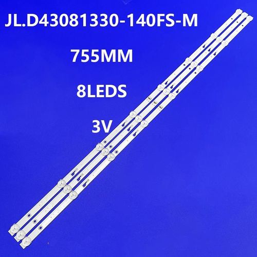 LED pour Master G Mgs4302x Mgu4302x Mgu43x 43d1620smt LE-43S07FHD T43D18SF T43D16SF-01B 43 en effet JL.D43081330-140FS-M TV 43D1620 6PCS FOR 2TV
