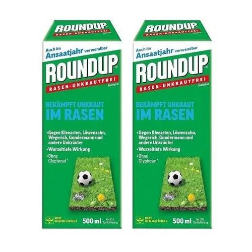 Lot 2 X Désherbant Sélectif- Herbicide Concentré Pelouse Jardin Mauvaise Herbe Gazon -Plante Trèfle Marguerite Pissenlit Plantain 500ml