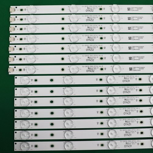 14 pièces LED bande de rétro-éclairage pour 55PUS6581 55PUS6561 55PUS6101 55PFF5701 55PUS6501 LB55072 55PUH6101 55PUS6401 01N31 01N32-A CHINA