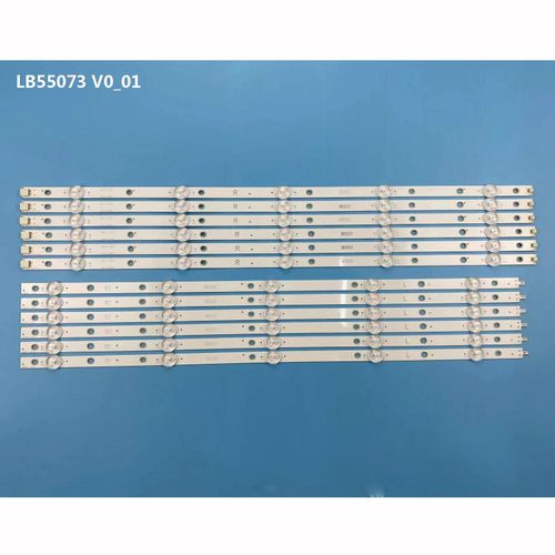 Bande de rétro-éclairage LED, 12 pièces, pour 55PUS7503 55PUS6162 55PUS7303 LB55073 TPT550U1-QVN05.U 55PUS5672/05 55PUS6412/12 55PUS7503/62