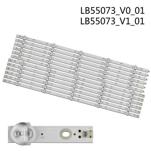 Nouveau 12 PIÈCES LED bande de rétro-éclairage pour 55PUS7503 55PUS6162 55PUS7303 55PUS6412 55PUS6503 55PUS6703 55PUS6262 55PUS6753 LB55073 V1_02 1 set