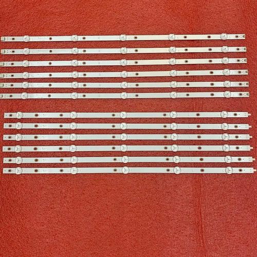 12 Pièces/Ensemble Led Bande De Rétro-Éclairage Pour 55pus6503/12 55pus6412 55pus7503 55pus6162 55pus6262 55pus6753 55pus7303 55pus6703 Tpt550u1 Pologne