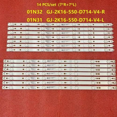 Nouveau 14 PIÈCES LED Bande Pour 55PUG6102/78 55PUH6101 55PUS6581 55PUS6561 55PUS6101 55PUS7272 55PFF5701/T3 55PUS6501/12 55PUS6432 14pcs set 1 TV