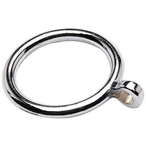 Bulk Hardware BH03178 métal chromé, bague de tringle à oeil fixe Lot de 8