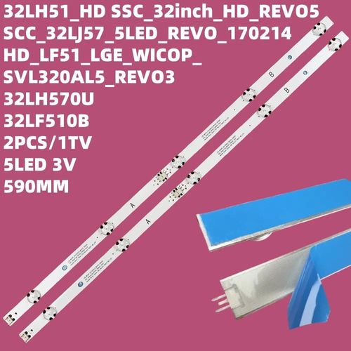 Bande TV (2) pour 32LH595U 32LH513U INNOTEK DIRECT 32 pouces CSP 32LH51_HD 32LH510 32LH590B 32LH570U 32LH515B 32LH520B 32LX300C 2 PCS For 1 TV