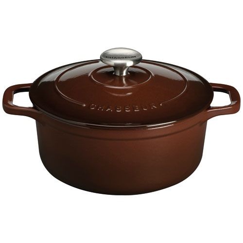 Chasseur - Cocotte En Fonte Émaillée 20cm Chocolat Puc472079