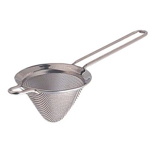 Passoire conique en acier inoxydable - Maille fine de 7,6 cm pour thé, cocktails et aliments - Durable et lavable au lave-vaisselle