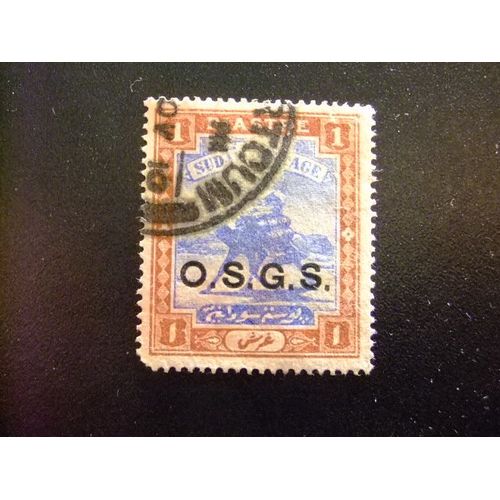 51 Soudan Condominio Sudan 1903 / Cartero En Camello / Sobrecargado O.S.G.S. / Yvert S 8 Fu
