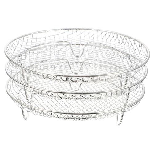 Grille de cuisson à 3 couches en acier inoxydable pour friteuse à air instantanée Ninja - Durable et facile à nettoyer