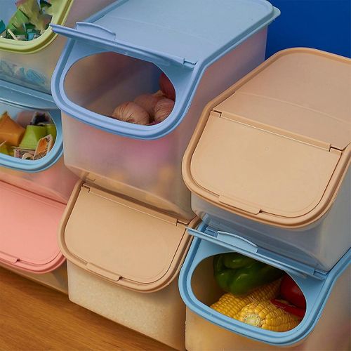 Récipient De Rangement Hermétique En Plastique Pour La Cuisine - Grand Bac De Terrarium Pour La Farine, Les Collations Et Les Articles Ménagers