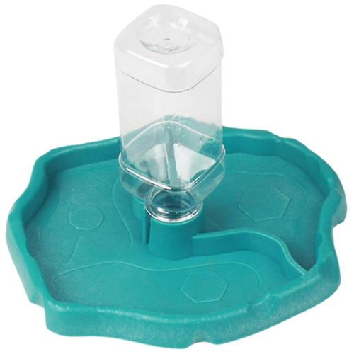 Distributeur D'eau Bleu Ciel Pour Reptiles, Lézards, Tortues Et Agames Barbus - Durable, Facile À Nettoyer, Design Élégant