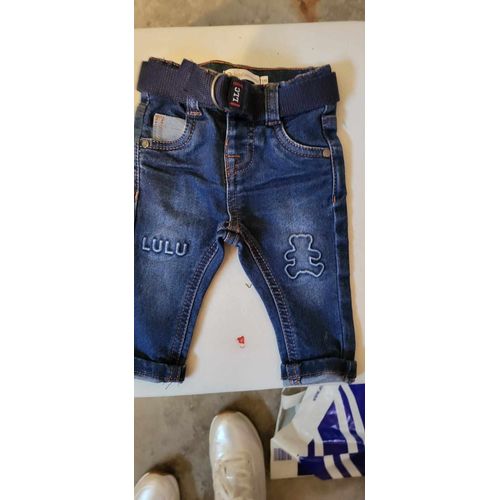 Pantalon Jean Bébé Lulu Castagnette 3 Mois