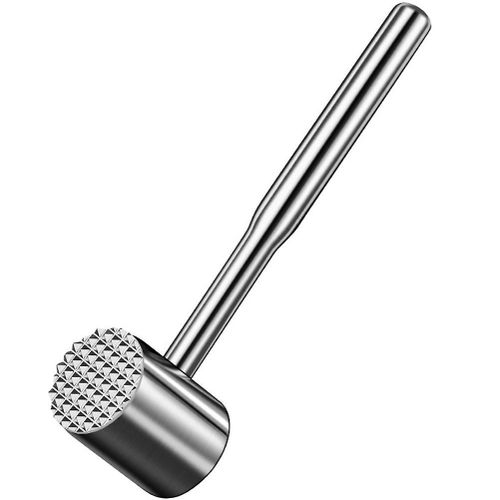 Maillet À Viande Professionnel En Acier Inoxydable ¿ Outil D'attendrissement Durable Pour La Maison Et Le Restaurant