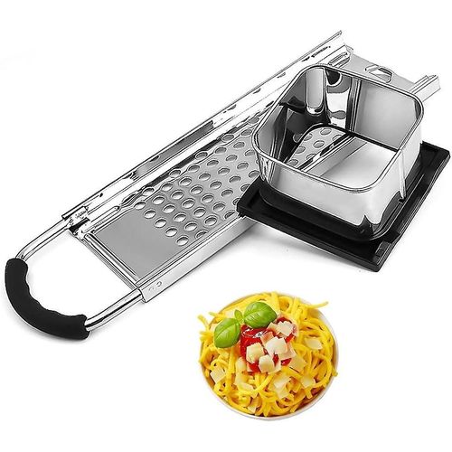 Machine à pâtes en acier inoxydable avec glissière à pâte - Outil de cuisine facile à utiliser, à nettoyer et polyvalent pour les pâtes maison