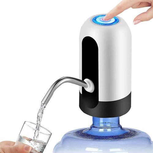 Pompe à eau automatique rechargeable par USB ¿ Distributeur portable en acier inoxydable 304 pour la maison et l'extérieur