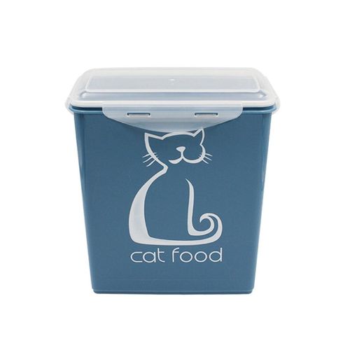Conteneur en plastique grande capacité pour aliments pour animaux de compagnie ¿ Bac de stockage de nourriture pour chiens de 5 L, hygiénique et durable, idéal pour un usage domestique