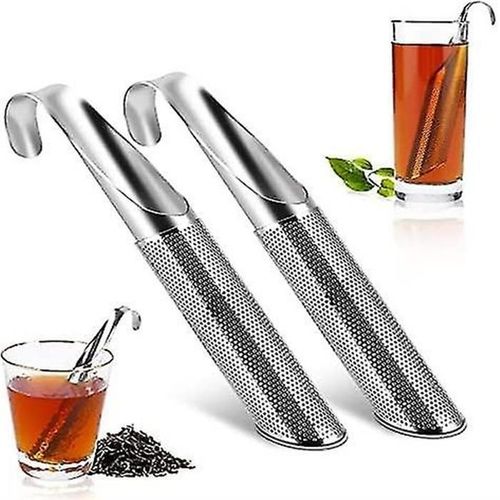 Passoire à thé en acier inoxydable de qualité supérieure - Lot de 2 infuseurs à feuilles mobiles pour une infusion parfaite à la maison ou en déplacement