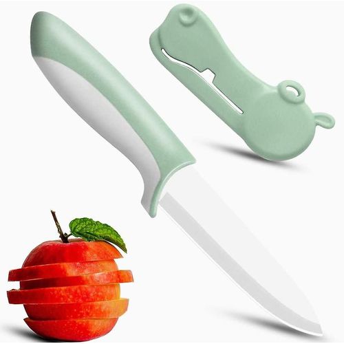 Couteau D'office En Céramique Ultra-Tranchant De 10 Cm ¿ Outil De Cuisine Haut De Gamme Pour Fruits, Légumes Et Plus Encore ¿ Résistant À La Rouille Et Durable