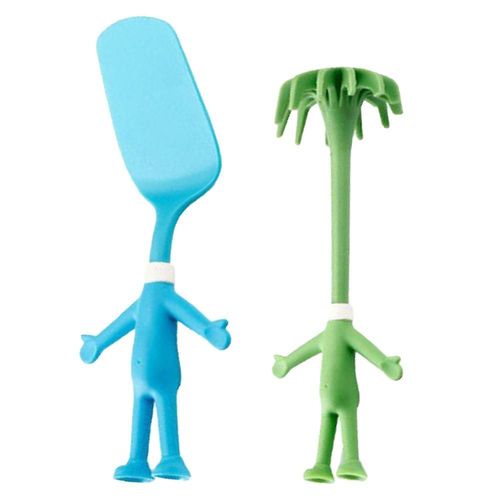 Ensemble D'ustensiles De Cuisine Amusants En Forme Humaine - Gadgets Antiadhésifs Et Résistants À La Chaleur Pour Une Cuisine Et Une Pâtisserie Créatives