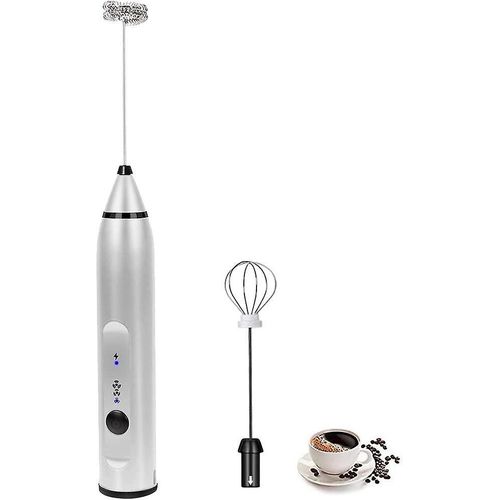 Mousseur à lait portable rechargeable ¿ Machine à mousse électrique USB à 3 vitesses pour café, lattes et plus encore