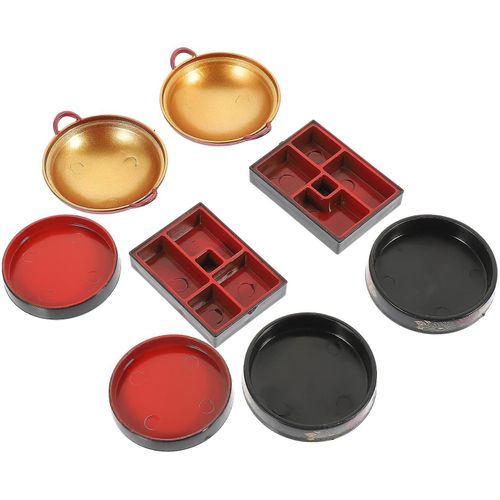 Ensemble De Vaisselle Miniature 8 Pièces ¿ Assiettes Et Accessoires Réalistes Pour Maison De Poupée, Pour Collectionneurs Et Enfants
