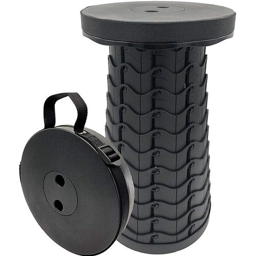 Tabouret De Camping Télescopique Fiemach 2e Génération ¿ Siège Pliable, Réglable, Léger, Antidérapant Et Portable Pour L'extérieur