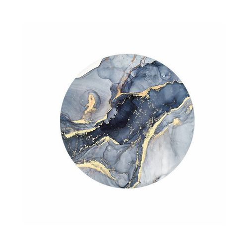 Ensemble De 6 Sous-Verres Élégants En Céramique Et Marbre Avec Support Doré - Très Absorbants, Antidérapants, Parfaits Pour La Maison Et Le Bureau