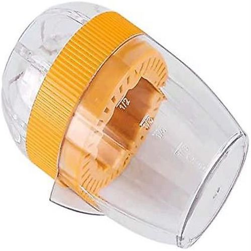 Presse-citron portable avec verre doseur - Presse-agrumes efficace pour jus frais, facile à nettoyer, sans BPA