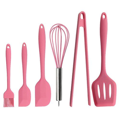 Ensemble D'ustensiles De Cuisine En Silicone 12 Pièces - Spatule, Fouet, Brosse Et Pince Résistants À La Chaleur - Antiadhésif Et Facile À Nettoyer