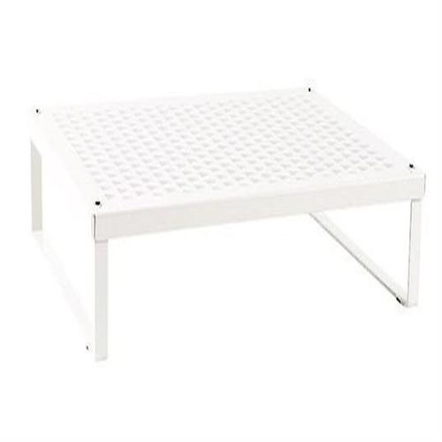 Support De Micro-Ondes En Métal Élégant ¿ Organiseur De Cuisine Durable Pour Comptoir, Design Blanc Élégant, Solution Peu Encombrante