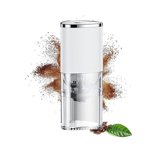 Mini moulin à café électrique avec meules en céramique ¿ Portable, USB-C, capacité de 25 g, idéal pour la maison et les voyages