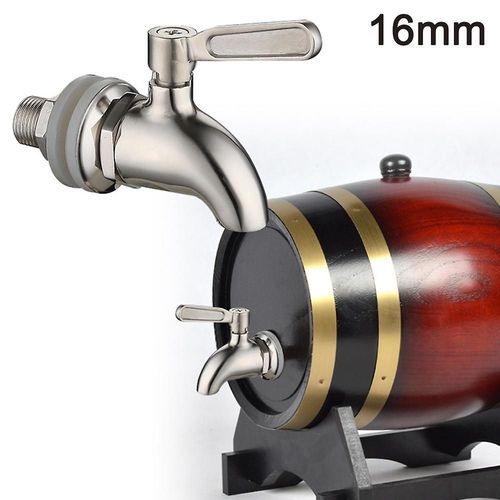 Robinet distributeur de boissons en acier inoxydable - Robinet durable et étanche avec joints en silicone pour un écoulement facile