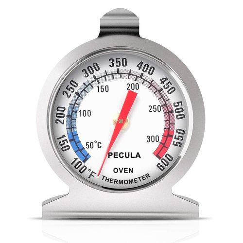Thermomètre de précision pour four 50-300 °C / 100-600 °F - Idéal pour fours, grils, fumoirs et lectures instantanées