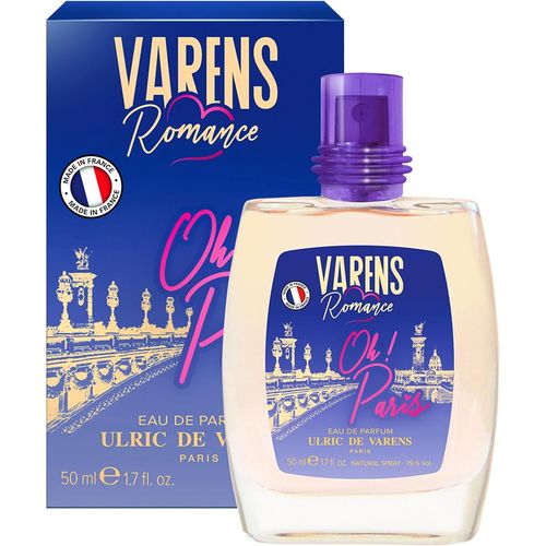 Kgabery-Eau De Parfum Varens Romance Oh! Paris-Oriental, Fruité, Gourmand-Parfum Femme-Vaporisateur-Made In France-50 Ml 