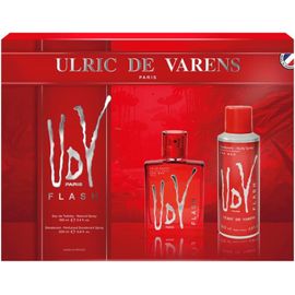 Kgabery-Coffret Parfum Homme Udv Flash-Eau De Toilette 100 Ml + Déodorant Spray 200 Ml-Fougère Orientale Marine-Made In France 
