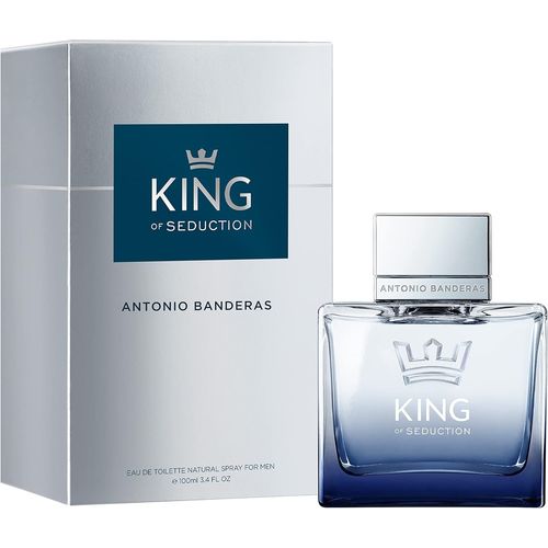 Kgabery-Antonio Perfumes-King Of Seduction-Eau De Toilette Spray Pour Homme, Parfum Masculin, Intense Et Energétique Avec Bergamote Et Pomme-100 Ml 