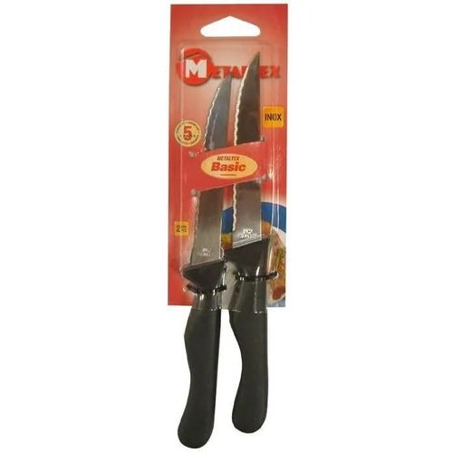 Lot De 2 Couteaux À Steak - Lame Micro Dentée
