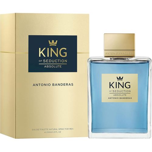 Kgabery-Antonio Perfumes-King Of Seduction Absolute-Eau De Toilette Spray Pour Homme, Parfum De Mousse Boisée-200 Ml 