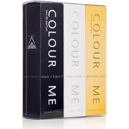 Kgabery-Black/White/Gold Homme-Triple Pack, Fragrance For Men, 3 X50ml, Eau De Parfum, By Milton-Lloyd 