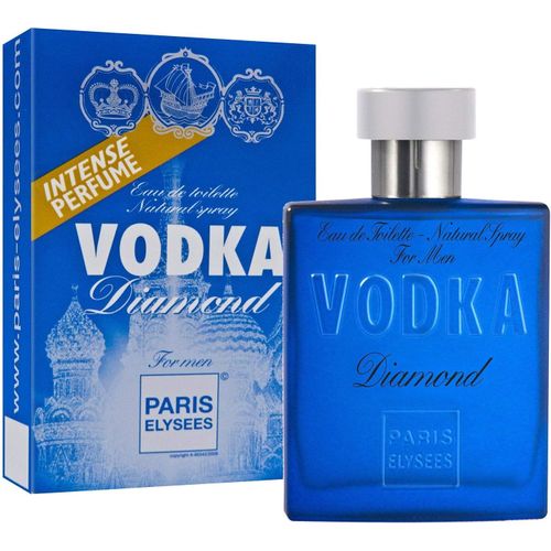 Kgabery-Vodka Diamond-Eau De Toilette Homme-Fougère-Bergamote, Lavande, Basilic-Vaporisateur Parfum-100ml 