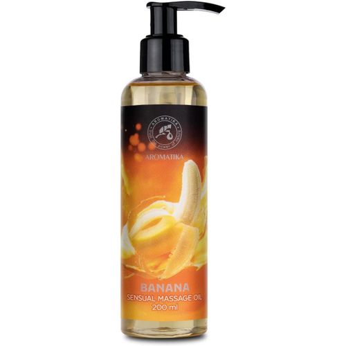 Kgabery-Huile De Massage Sensuelle Banane 200ml-Comestible-Naturelle-Mélange D'huile D'amande Et De Pépins De Raisin-Huile Massage Relaxante-Oil Massage
